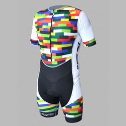 SLEEVED RIVIERA TRISUIT COLOR TILE