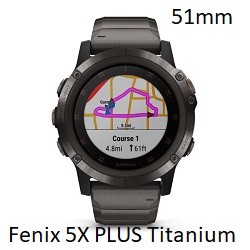 GARMIN FENIX 5X PLUS SAPPHIRE TITANIUM