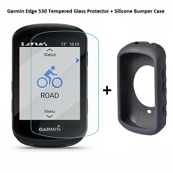 QUICK-SPORT Bundle Edge 530 Tempered Glass Protector & Bumper Case