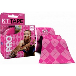 KT TAPE PRO 20 PRECUT STRIPS LIMITED EDITION PINK ARGYLE