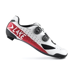 CX 238 WIDE CARBON ROAD SHOE WHITE RED