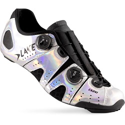 LAKE - CX 241 WIDE CARBON ROAD SHOES CHROME