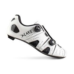 LAKE CX 241 WIDE CARBON ROAD SHOES WHT BLK