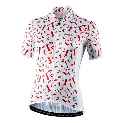 RED SHOES WOMEN JERSEY WHT RED