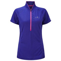 RONHILL WOMEN TRAIL SS TEE ZIP