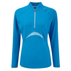 RONHILL WOMEN TRAIL SS ZIP TEE