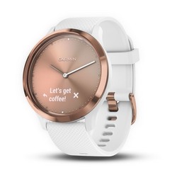 GARMIN vívomove™ HR Rose gold with White Silicone Band