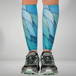 Abstract Waves Compression Leg Sleeves
