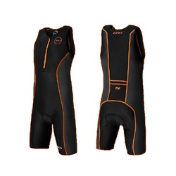 ZONE3 - Children Tri Suit Black/Hi-Vis Orange