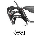 Aerodynamically designed to high bottles behind the saddle.
